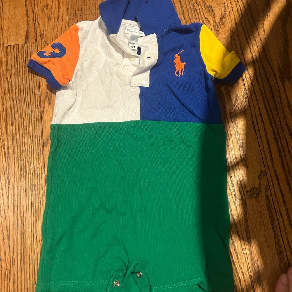 Polo by Ralph Lauren Blue and Green Polos Casual Style